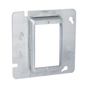 Sobretapa Cuadrada Galvanizada para Caja de 4 11-16″ / Realce de 3/4″.