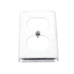 Tapa Metálica 4″X2″/ Para tomacorriente Duplex.