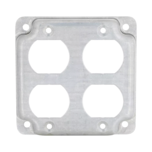 Cubierta de 4″ para 2 Contactos Dúplex.