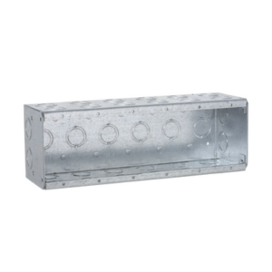 Caja Multigang de 6 Gangs/ Profundidad de 3-1/2 Pulgadas (8.89 cm)/ 34 Entradas de 1/2 – 3/4 Pulgadas (1.27 – 1.91 cm)