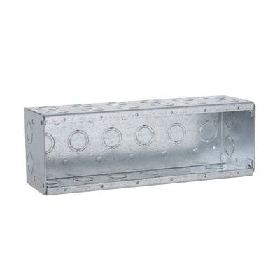 Caja Multigang de 6 Gangs/ Profundidad de 3-1/2 Pulgadas (8.89 cm)/ 34 Entradas de 1/2 – 3/4 Pulgadas (1.27 – 1.91 cm)