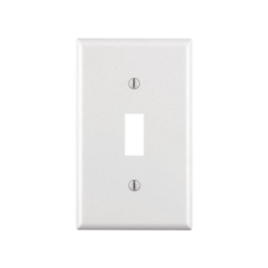 Placa para Interruptor de Palanca / Color Blanco.