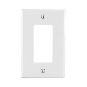 Tapa para Contacto Rectangular Color Blanco.