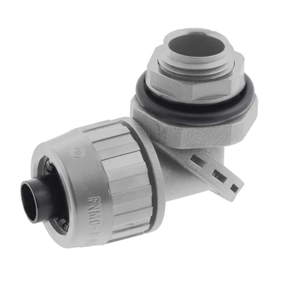 Conector Multi Posición de Nylon de 1/2″ para Tubería Liquidtight Polytuff.