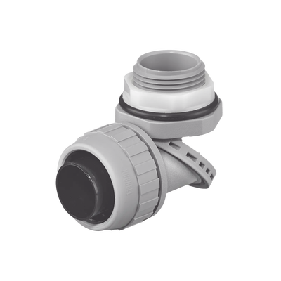Conector Multi Posición de Nylon de 1″ para Tubería Liquidtight Polytuff.