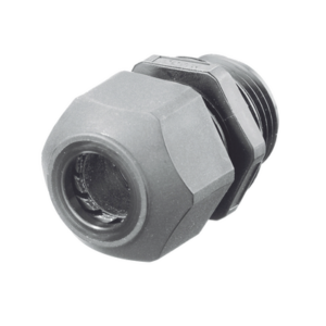 Conector de Cable, Estilo Europeo, para Conductores de 0.17″ a 0.45″, para Conduit 1/2″, Color Gris.