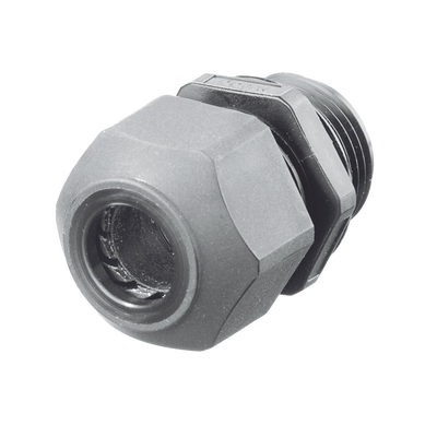 Conector de Cable, Estilo Europeo, para Conductores de 0.17″ a 0.45″, para Conduit 1/2″, Color Gris.