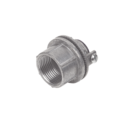 Conector Myers de Zinc 1 1/4″ / Con tornillo a tierra / Para Intemperie.