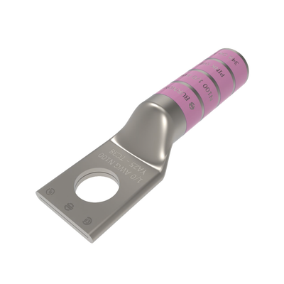 Zapata Terminal de Barril Largo para Tornillo de 5/16″ y Calibre 1/0 AWG.