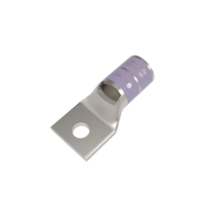 Zapata Terminal de Compresión de Cañon Corto para Tornillo de 1/2″ y Calibre 4/0 AWG.