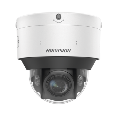 Domo IP 4 Megapixel / Lente Mot. 2.8 – 12 mm / Luz Dual (IR y Luz Blanca) / Reconocimiento Facial / Heat Map / ACUSENSE / Metadata / Micrófono Integrado / IK10 / IP67 / WDR 140 dB / DeepinView