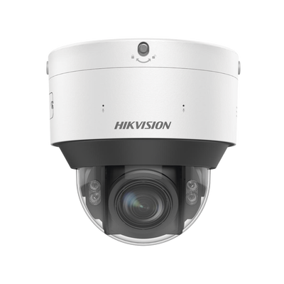Domo IP 8 Megapixel / Lente Mot. 2.8 – 12 mm / Dual Light (30 mts IR + 30 mts Luz Blanca) / IK10 / IP67 / Reconocimiento Facial / WDR 140 dB / DeepinView / Búsqueda por Atributos / Heat Map / ACUSENSE / DARKFIGHTER S / Audio de Dos Vías