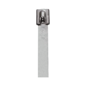 Cincho StrongHold de Acero Inoxidable Tipo 304, 201 mm largo x 7.9 mm ancho, Color Metálico, Paquete de 50pz