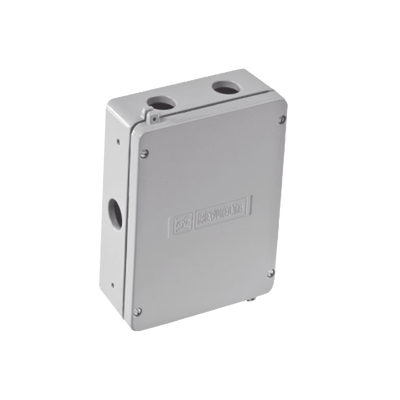 Caja de Unión de Aluminio con 5 salidas de 3/4″ / 2 Izq _ 2 Der_ 1 Abajo.