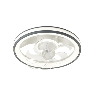 Ventilador de Techo con Luminario LED de 110 V CA 50/60 Hz / 88 W /4500 Lm / 6500 – 4 000 – 2 700 K /3 Tonos de Luz / 500 mm / 6 Velocidades / Dimeable /Color Blanco y Gris.