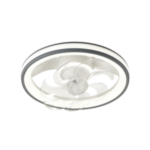 Ventilador de Techo con Luminario LED de 110 V CA 50/60 Hz / 88 W /4500 Lm / 6500 – 4 000 – 2 700 K /3 Tonos de Luz / 500 mm / 6 Velocidades / Dimeable /Color Blanco y Gris.