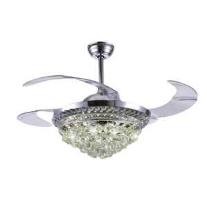 Ventilador de Techo con Luminario LED de 110 V CA 50/60 Hz / 88 W /4500 Lm / 6500 – 4 000 – 2 700 K /3 Tonos de Luz / 1075 mm / 6 Velocidades /No Dimeable.