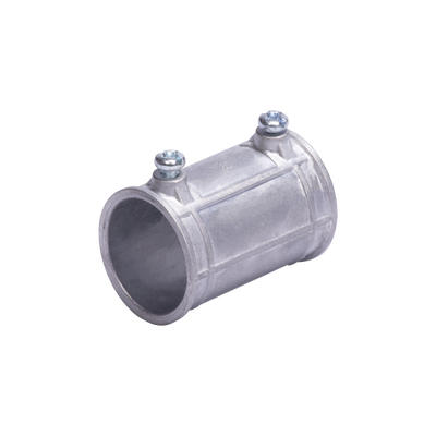 Cople 1 1/4″ (32mm) con tornillo pared delgada galvanizado etiqueta verde