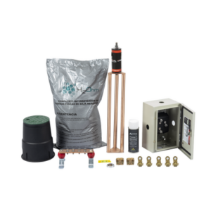 Kit de tierra física modelo TG70K con Electrodo Magnetoactivo y Accesorios de Instalación, capacidad: 70 AMP