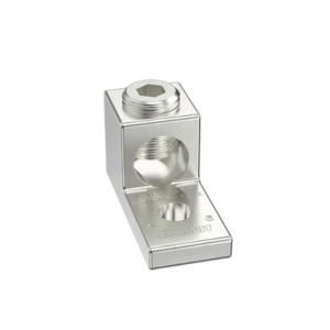 Terminal tipo Lengüeta Recta de Aluminio con Agujero 1/4″, y Barril para Cable #14 – 2/0 AWG