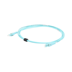 Jumper de Fibra Óptica BladePatch LC-LC Duplex, Multimodo 50/125 OM4, OFNR, Color Aqua, 3 Metros
