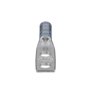 Zapata de compresión LCD6-14A-L para cal. 6 Awg, Doble barreno para tornillo prisionero de 1/4, Espaciado de orificio 16mm, 1 Pz