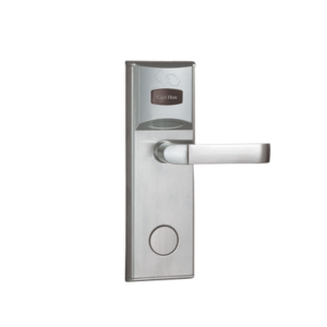 Cerradura para Hotel Derecha / MIFARE® 13.56 MHz / 5 Pestillos / Acero Inoxidable / 224 Eventos / Apertura de Emergencia