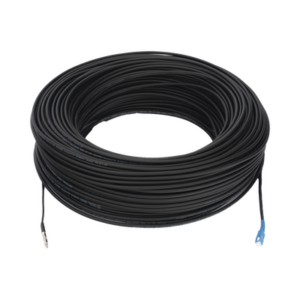 Rollo de Fibra Óptica Drop Redonda G657A2 Monomodo Simplex de 150 Metros (492.13 Pies) con Conectores SC/UPC-SC/UPC para Instalaciones Aéreas, Subterráneas o a la Intemperie