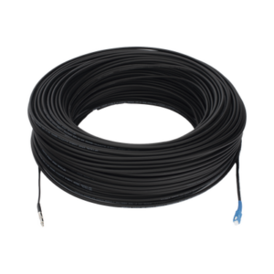Rollo de Fibra Óptica Drop Redonda G657A2 Monomodo Simplex de 200 Metros (656.17 pies) con Conectores SC/UPC-SC/UPC para Instalaciones Aéreas, Subterráneas o a la Intemperie