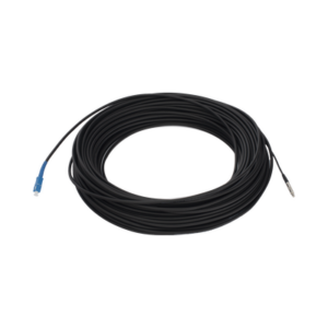 Rollo de Fibra Óptica Drop Redonda G657A2 Monomodo Simplex de 50 Metros (164 Pies) con Conectores SC/UPC-SC/UPC para Instalaciones Aéreas, Subterráneas o a la Intemperie