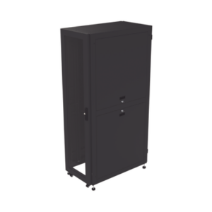Gabinete para Telecomunicaciones Rack Estándar de 19″, 42UR, 600 mm Ancho x 1000 mm Profundidad. Fabricado en Acero, Se envía el Gabinete Armado.