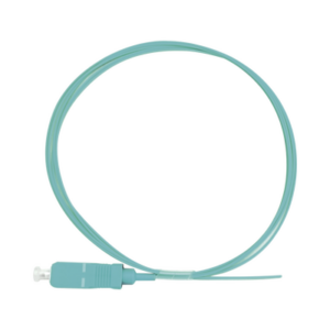 Pigtail de Fibra Óptica Simplex SC, PVC, OM3 50/125, Aqua, 1 Metro (3.28 Pies)
