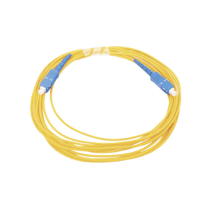 Jumper de Fibra Óptica Monomodo SC/UPC – SC/UPC Simplex, Color Amarillo, 5 Metros (16.40 Pies)