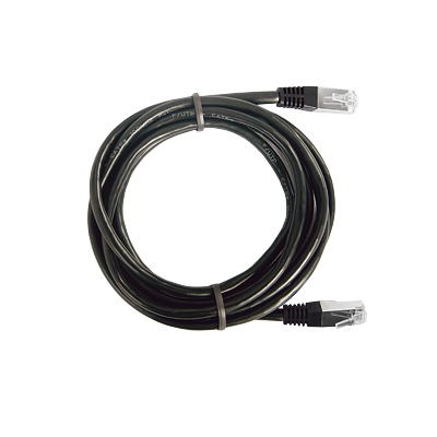 Cable de Parcheo FTP Cat6 – 0.5 Metros (1.64 Pies) – Negro