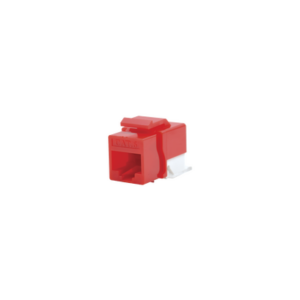 Módulo Jack Cat6 sin Herramienta (toolless) keystone para faceplate – Color Rojo
