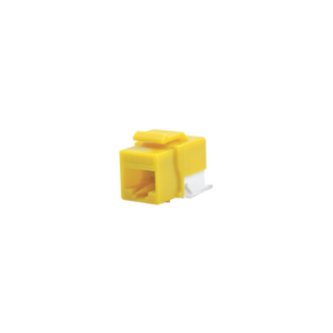 Módulo Jack Cat6 sin Herramienta (toolless) keystone – Color Amarillo