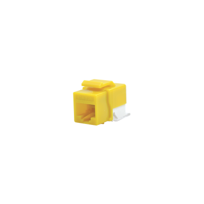 Módulo Jack Cat6 sin Herramienta (toolless) keystone – Color Amarillo