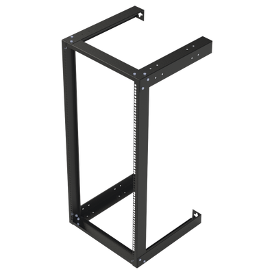 Rack Abierto de 19″ para Montaje en Pared de 24 Unidades.