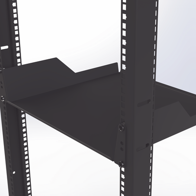 Charola para soportar equipos en Rack de 19″ y 39 cm de Profundidad, 2U, Juego de 2 piezas iguales
