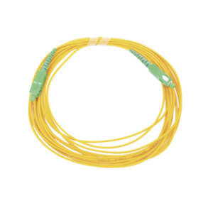 Jumper de Fibra Óptica Monomodo SC/APC – SC/APC Simplex, color amarillo, 5 metros