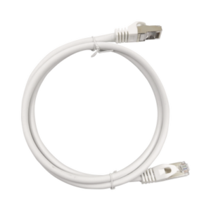 Patch Cord Cat6A 10G Blindado 0.5 Metros (1.64 Pies) Blanco