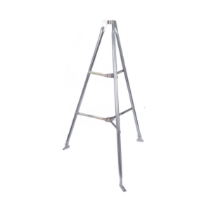 Montaje de tripie para exterior, altura total del tripie 1.52 m. Compatible con mástiles de hasta 3 m de largo 1 1/4 a 2″ de diámetro