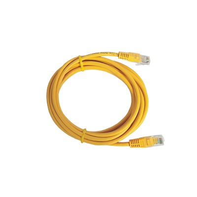 Cable de Parcheo UTP Cat5e – 3.0 Metros (9.84 Pies) – Amarillo