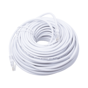 Cable de Parcheo UTP Cat5e – 30 Metros (98.43 Pies) – Blanco