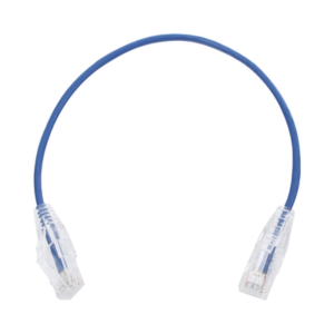 Cable de Parcheo Slim UTP Cat6 – 30 cm (11.81 Pulgadas) Azul Diámetro Reducido (28 AWG)