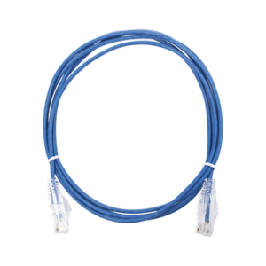 Cable de Parcheo Slim UTP Cat6 – 2 Metros (6.56 Pies) Azul Diámetro Reducido (28 AWG)