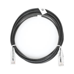 Cable de Parcheo Slim UTP Cat6 – 3 Metros (9.84 Pies) Negro Diámetro Reducido (28 AWG)