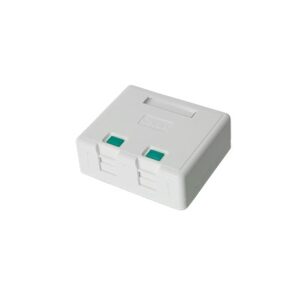 Caja de Pared con 2 Puertos Keystone, No Incluye Jacks