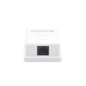 Caja de Pared con 1 Puerto Keystone, Incluye Jack Cat5e