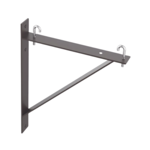 Kit de Soporte Triangular a Pared, Para Escalerillas de 12 y 6 in de Ancho, de Acero, Color Negro